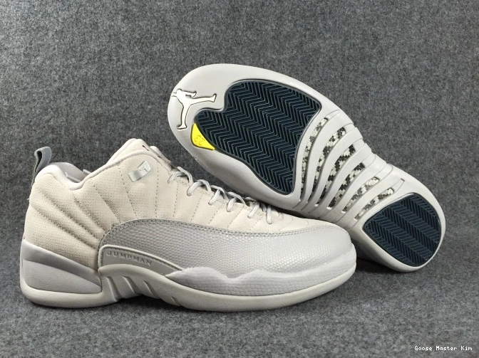 Grey 308317-002 Low Jordan Air 12 Suede 0604